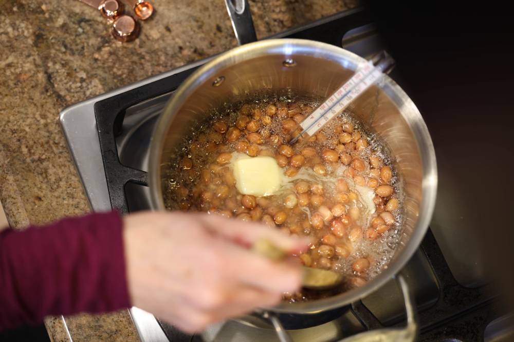 In Goes the Butter to create Kraken Brittle